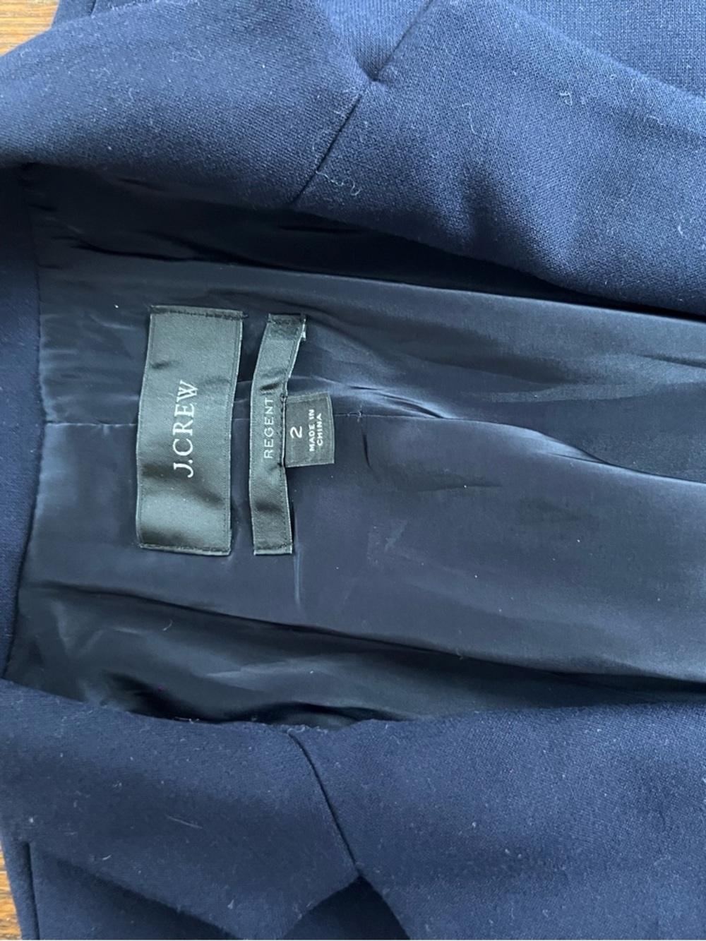 J. Crew Navy Single-Breasted Blazer - Picture 2 of 3